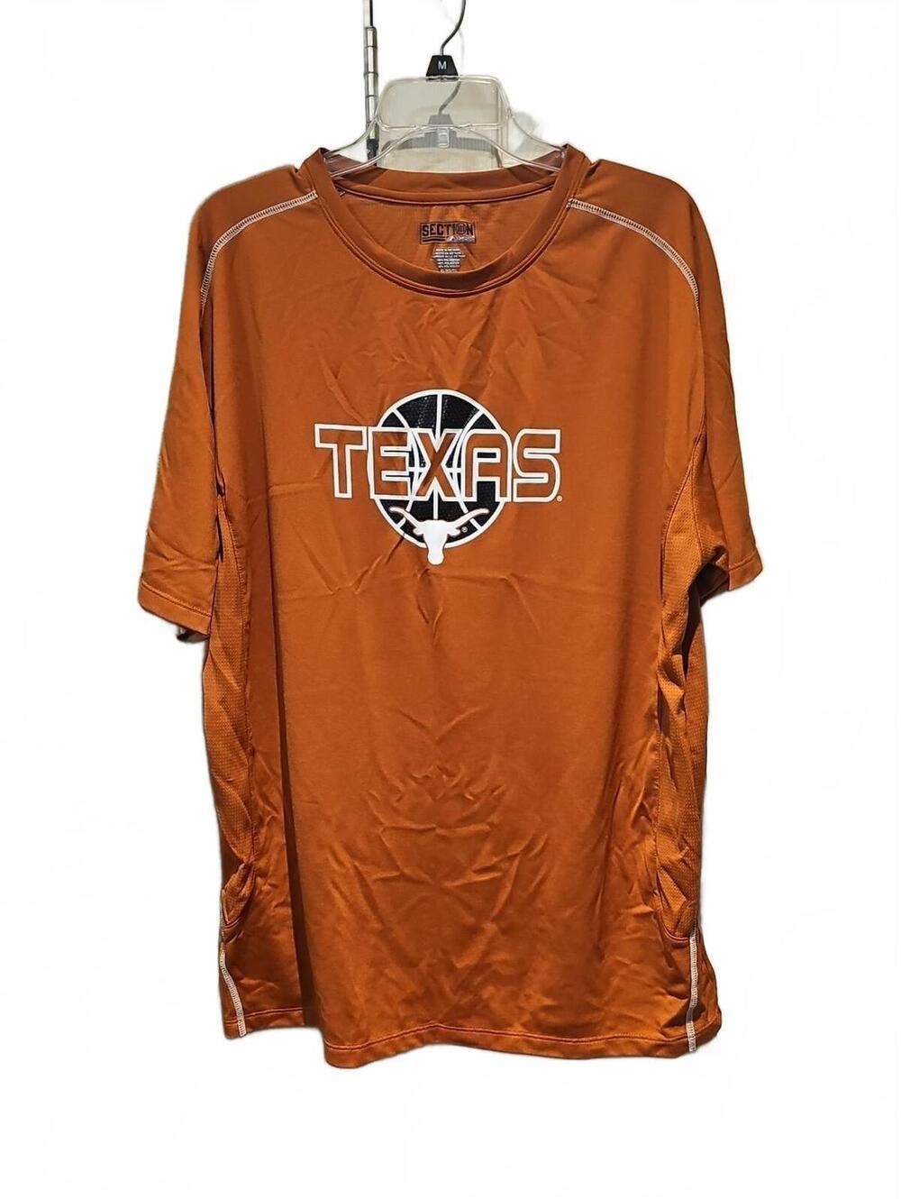 Texas Longhorns Men XLShort Sleeve Basketball Shirt